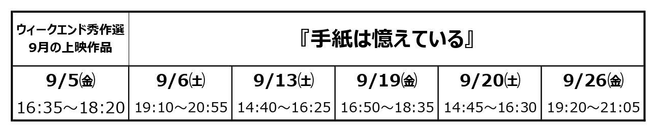 手紙は憶えている〈ウィークエンド秀作選〉